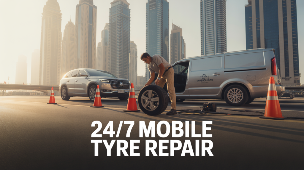 24/7 mobile tyre repair service in Dubai, emergency car tyre repair near me Dubai, doorstep tyre repair service Dubai, roadside tyre repair Dubai UAE, professional mobile tyre repair technician Dubai, same day tyre repair at home Dubai, car tyre repair service near me Dubai, mobile tyre fixing service Dubai, urgent tyre repair assistance Dubai, best tyre repair company in Dubai,