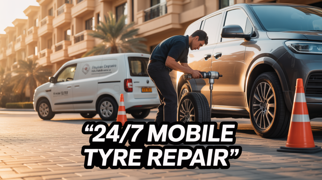 24/7 mobile tyre repair service in Dubai emergency car tyre repair near me Dubai doorstep tyre repair service Dubai roadside tyre repair Dubai UAE professional mobile tyre repair technician Dubai same day tyre repair at home Dubai car tyre repair service near me Dubai mobile tyre fixing service Dubai urgent tyre repair assistance Dubai best tyre repair company in Dubai