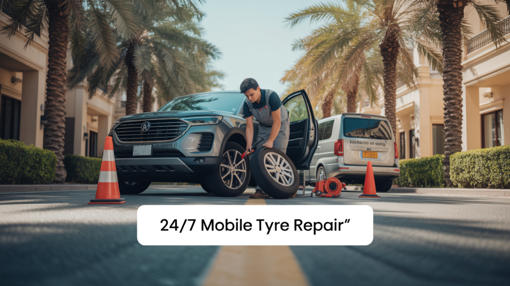 24/7 mobile tyre repair service in Dubai emergency car tyre repair near me Dubai doorstep tyre repair service Dubai roadside tyre repair Dubai UAE professional mobile tyre repair technician Dubai same day tyre repair at home Dubai car tyre repair service near me Dubai mobile tyre fixing service Dubai urgent tyre repair assistance Dubai best tyre repair company in Dubai